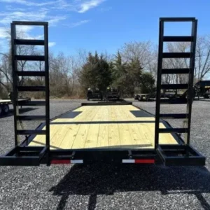 Premier 8.5 x 22 Deckover Equipment Trailer – Ladder Ramps